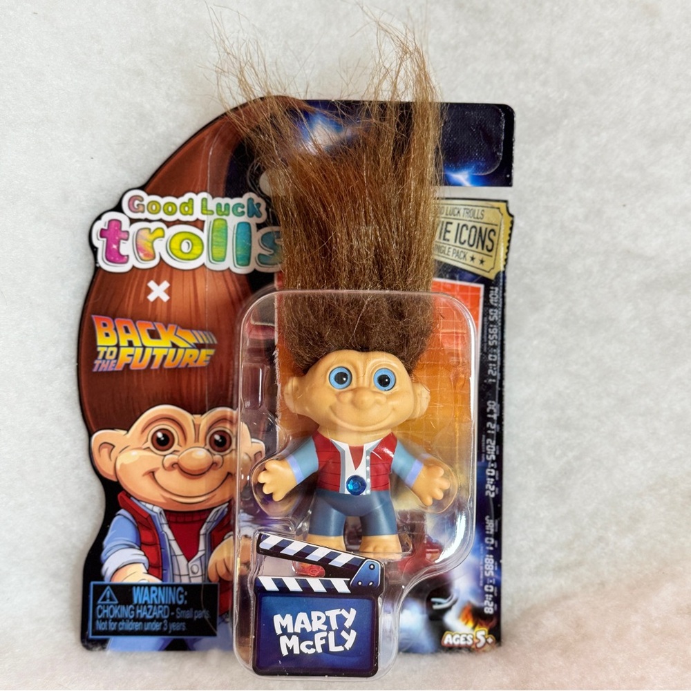 Good Luck Trolls Back to the Future MARTY McFLY Icon Troll Doll NEW 2025